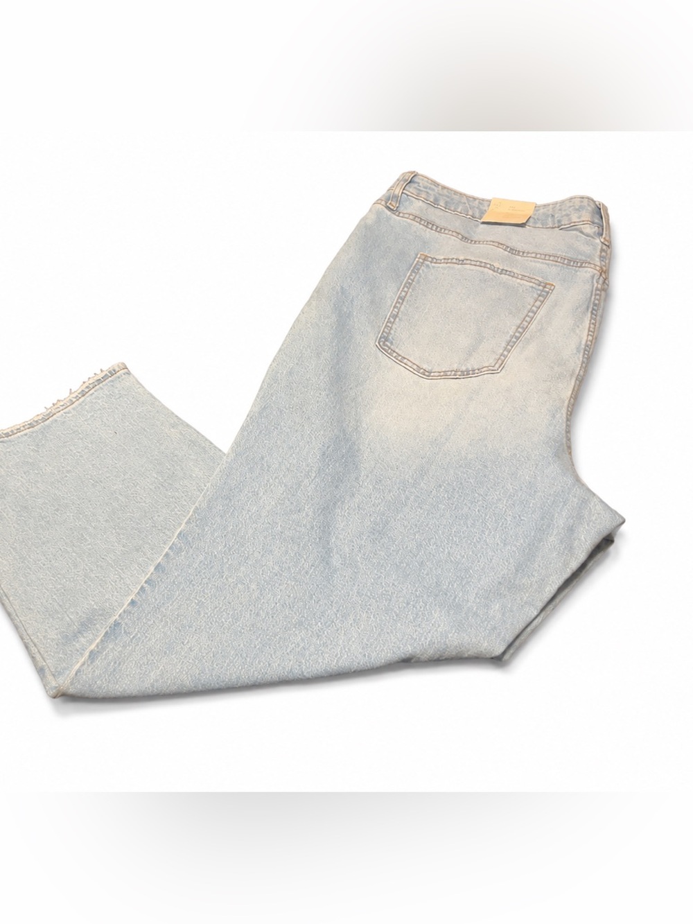 Universal Thread Women's Size 24 Pant 5 Pocket 90's Straight Leg Raw Hem Jean